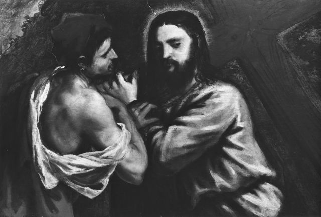 Anonimo — Anonimo veneziano - sec. XVI - Salita di Cristo al monte Calvario — insieme